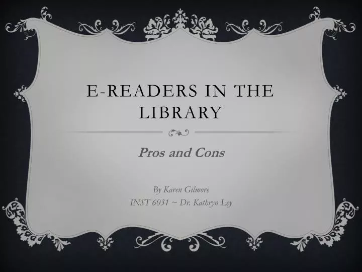e readers in the library