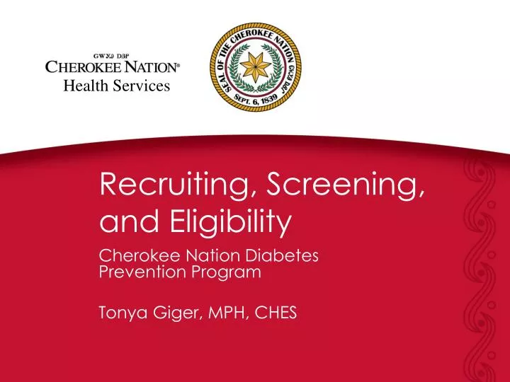 recruiting screening and eligibility