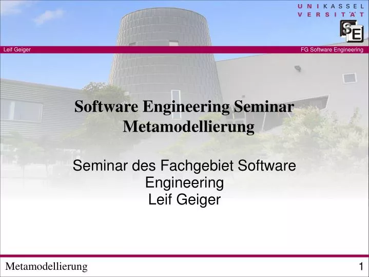 software engineering seminar metamodellierung