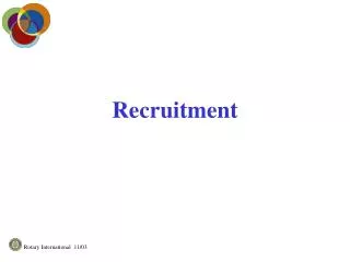 Recruitment