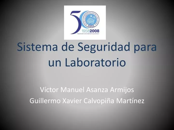 sistema de seguridad para un laboratorio