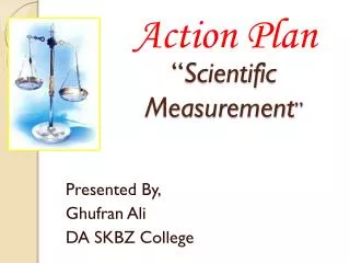scientific measurement