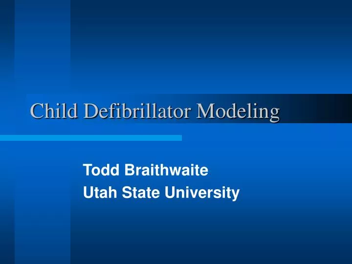 child defibrillator modeling