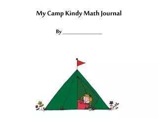 My Camp Kindy Math Journal By _________________