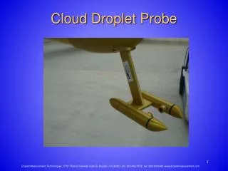 Cloud Droplet Probe