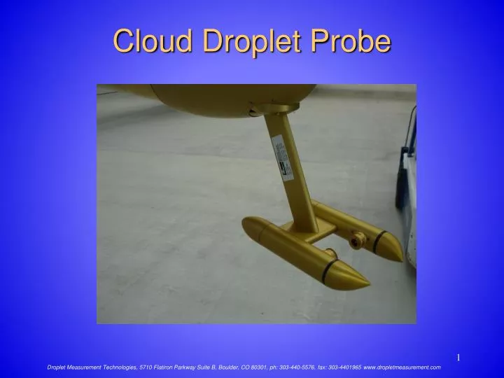 cloud droplet probe