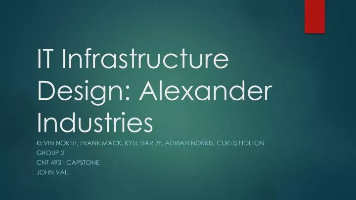 it infrastructure design alexander industries