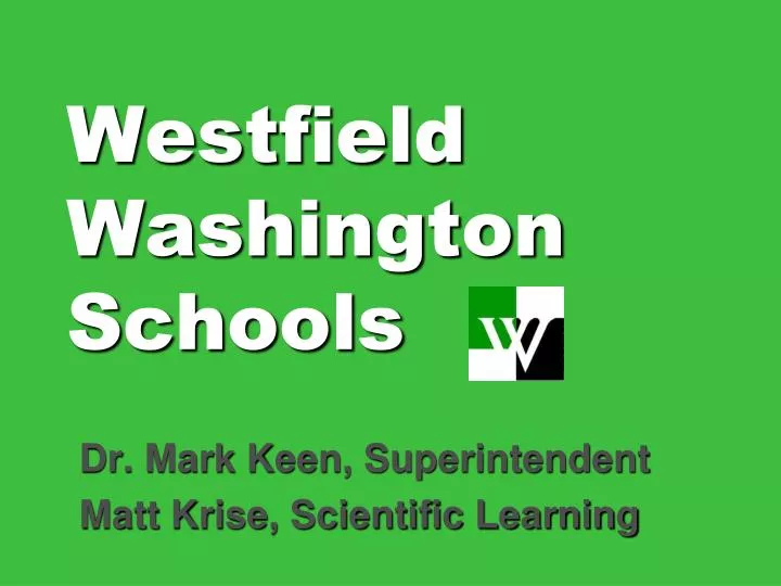 westfield washington schools