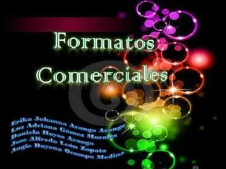 formatos comerciales