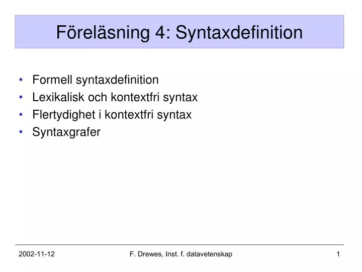 f rel sning 4 syntaxdefinition