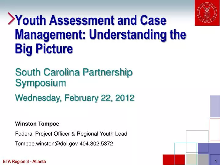 youth assessment and case management understanding the big picture