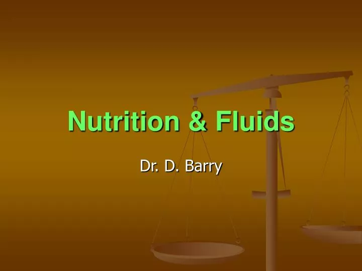 nutrition fluids