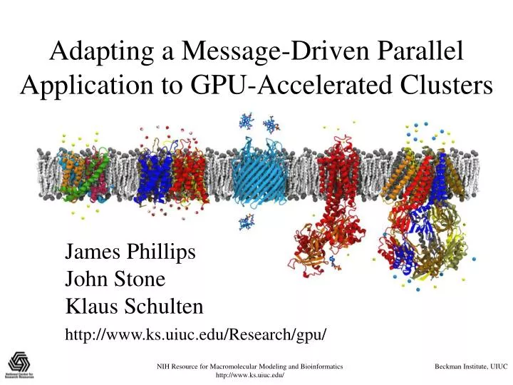 adapting a message driven parallel application to gpu accelerated clusters
