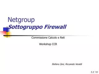 netgroup sottogruppo firewall