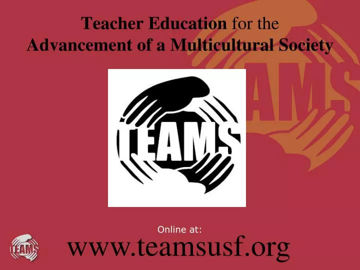 teacher education for the advancement of a multicultural society