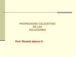 prof ricardo abarca u
