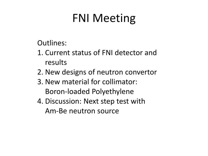 fni meeting