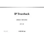 IP Traceback - slide 1
