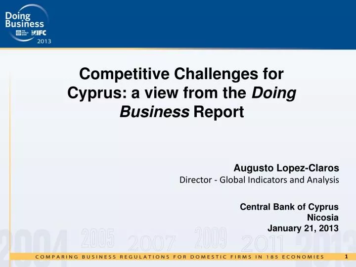 competitive challenges for cyprus a view from the doing business report