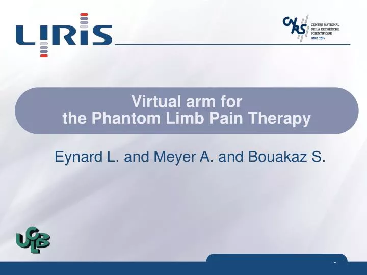 virtual arm for the phantom limb pain therapy