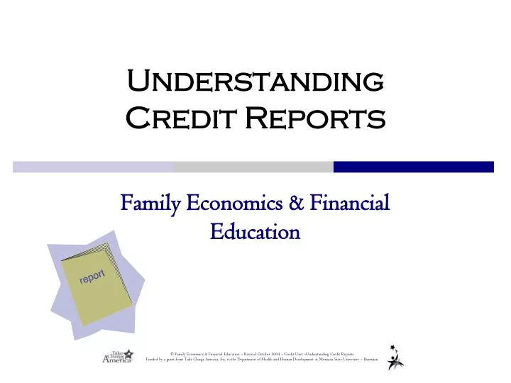 understanding credit reports