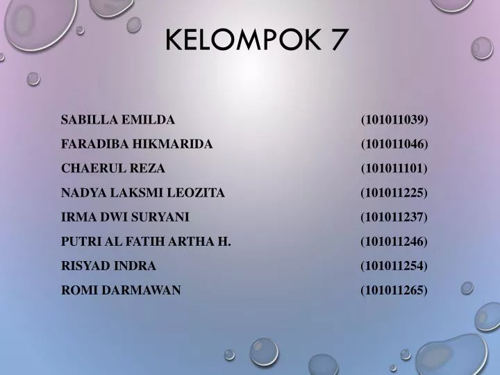 PPT - Kelompok 7 PowerPoint Presentation, Free Download - ID:6426990