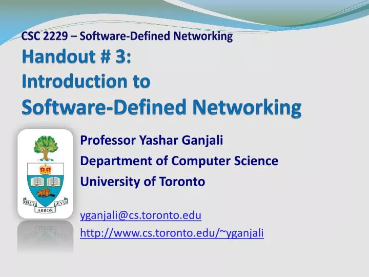 handout 3 introduction to software defined networking