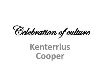 Celebration of culture