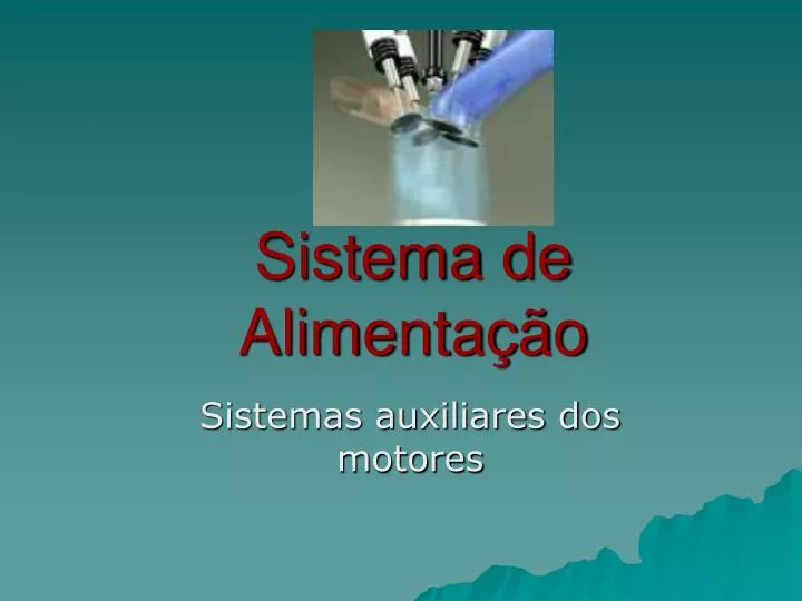 sistema de alimenta o