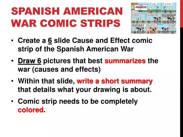 spanish american war comic strips