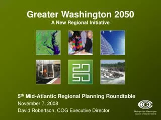 Greater Washington 2050 A New Regional Initiative