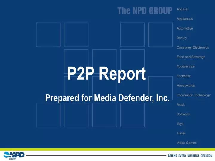 p2p report