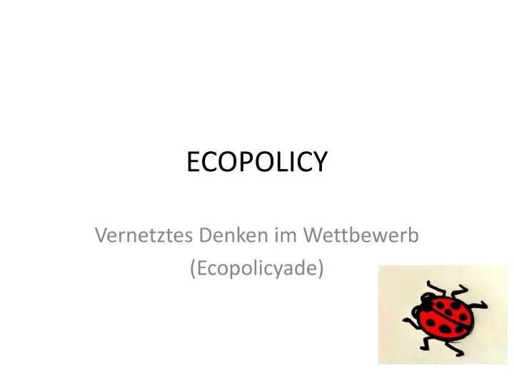 ecopolicy