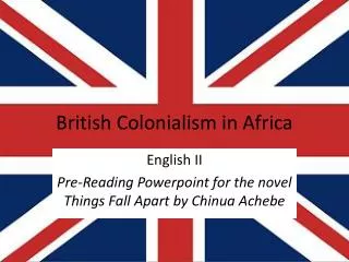 British Colonialism in Africa