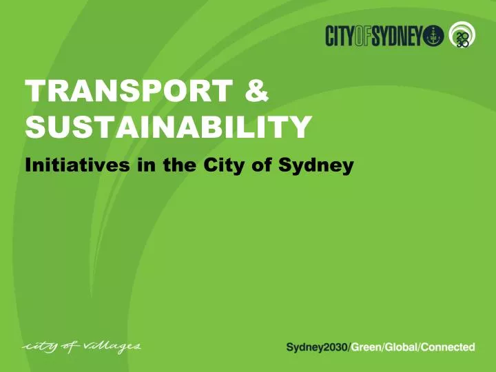 transport sustainability