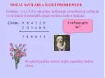 DOĞAL SAYILARLA İLGİLİ PROBLEMLER - slide 1