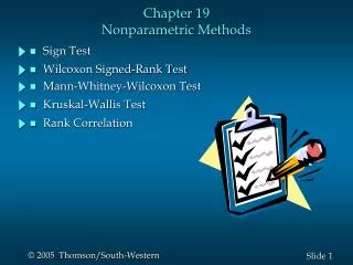 Chapter 19 Nonparametric Methods