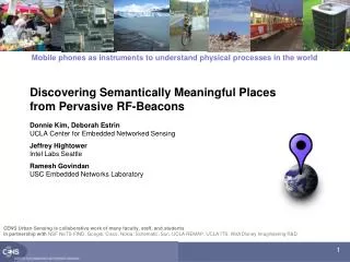 Discovering Semantically Meaningful Places from Pervasive RF-Beacons