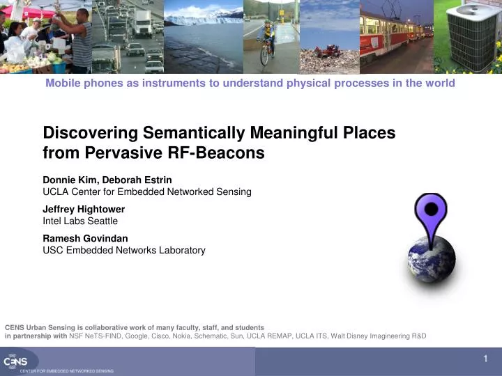 discovering semantically meaningful places from pervasive rf beacons