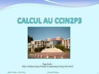 calcul au ccin2p3