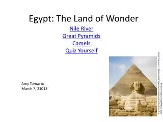 Egypt: The Land of Wonder