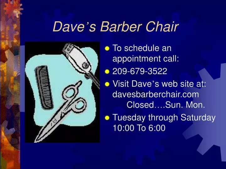 dave s barber chair