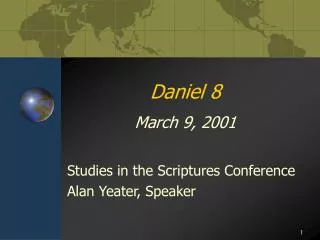 Daniel 8 March 9, 2001