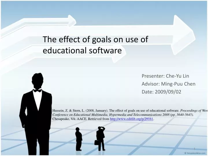 the effect of goals on use of educational software