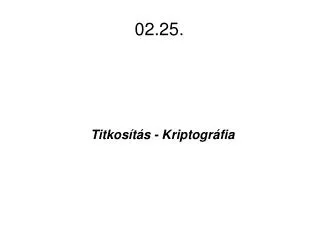 titkos t s kriptogr fia