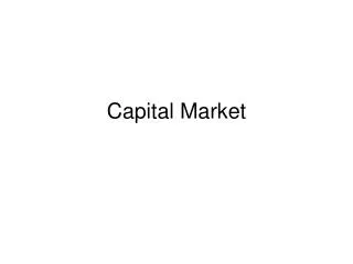 Capital Market