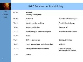 byfo seminar om brandsikring