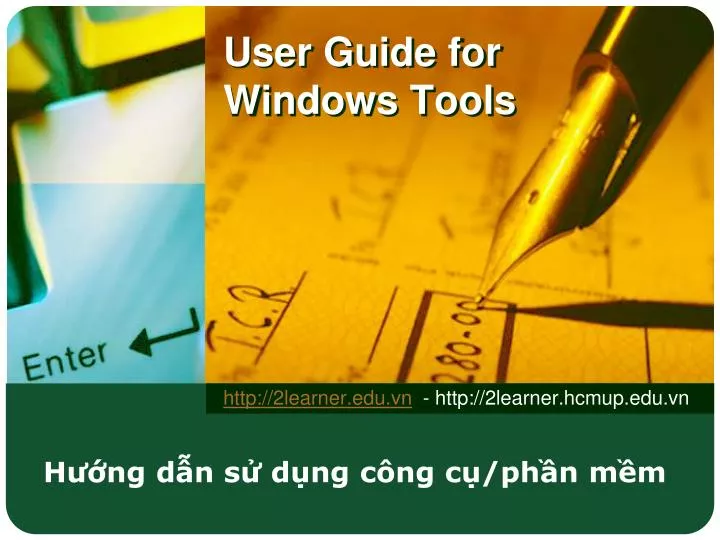 user guide for windows tools