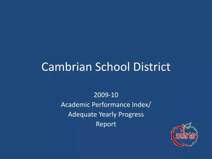 cambrian school district