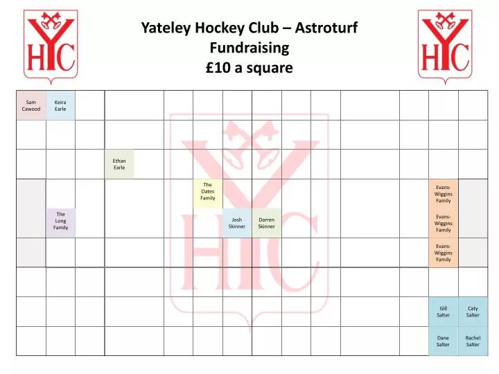 yateley hockey club astroturf fundraising 10 a square